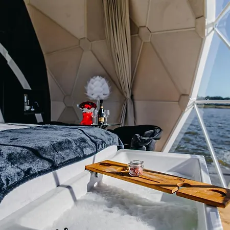 Grand Ht Houseboats - Na Wodzie - Sauna, Jacuzzi, Kominek 梅尔诺