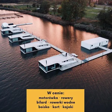 Hotel na wodzie Na Wodzie - Grand Ht Houseboats - With Sauna, Jacuzzi&massage Chair *